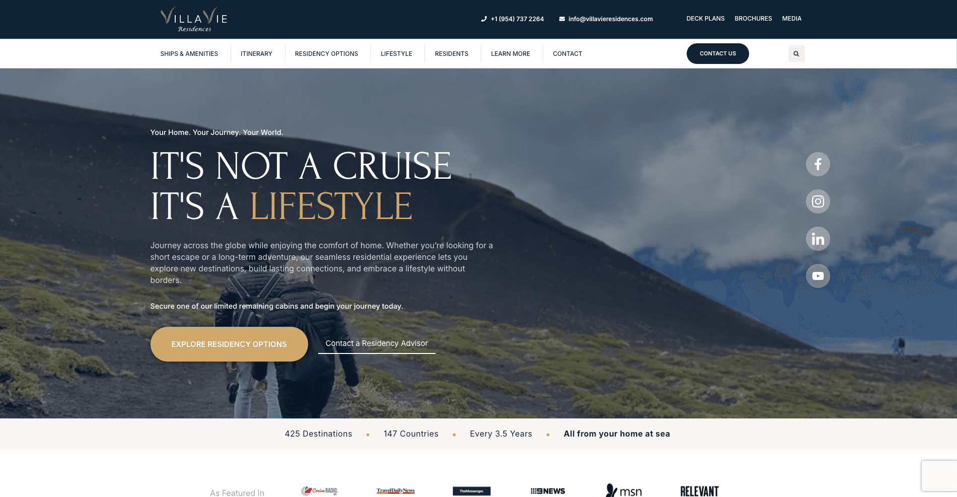 Villa Vie Residences website